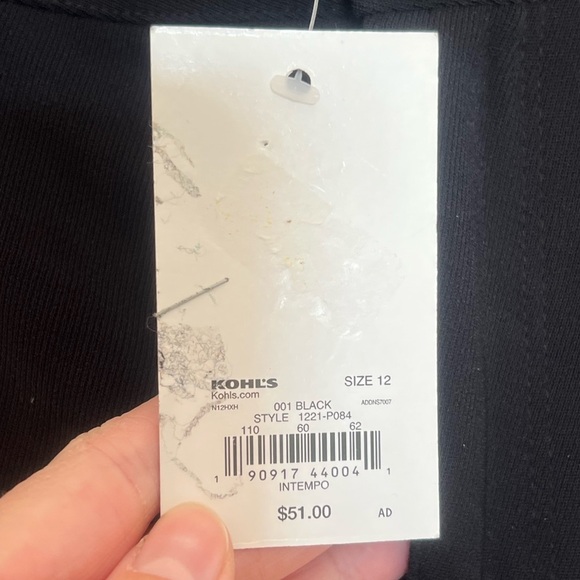 Intempo Joggers Pants Women’s Size 12 Black Cargo Elastic Ankle Side Pockets - Picture 7 of 8